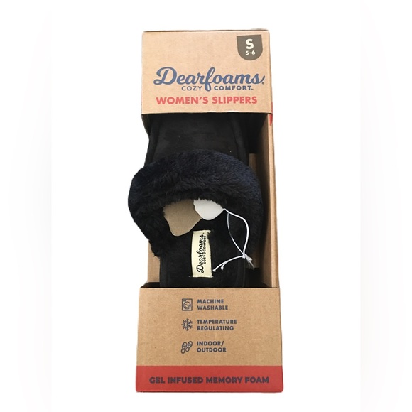 Dearfoams Cozy Comfort Slippers NWT - Picture 2 of 7